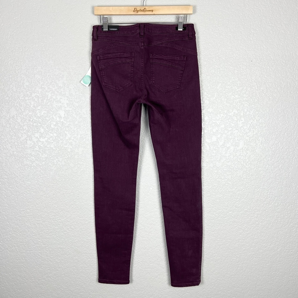 Liverpool NWT Adele Skinny Jean Potent Purple 6 Bold Dark Vamp Stretch Hugger - Picture 4 of 11